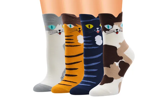 Women's Socks Long Stereoscopic Little Wildcat Series Korean Cartoon Stereoscopic Socks Ladies Pure Cotton Cylinder product image