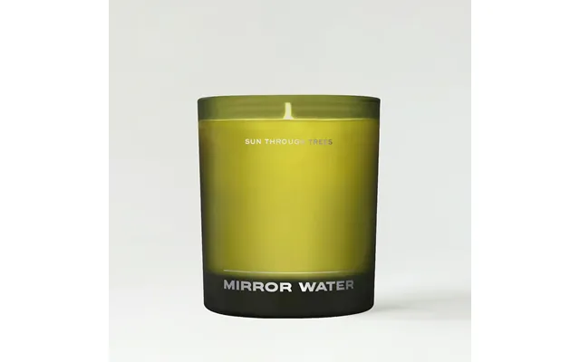 Mirror Water Sun Through Trees Candle