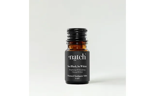 Natch So Black, So White Toothpaste Tabs - Mini 6 Tabs