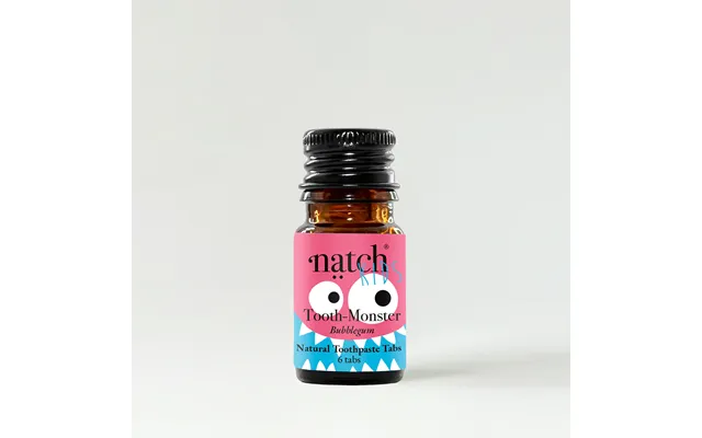 Natch Tooth Monster Bubblegum Toothpaste Tabs For Kids - Mini 6 Tabs