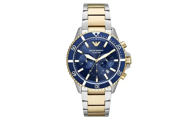 Emporio Armani Ar11362 Men's Diver Chronograph Watch 43mm Blue Dial Two-tone Steel Bracelet product image