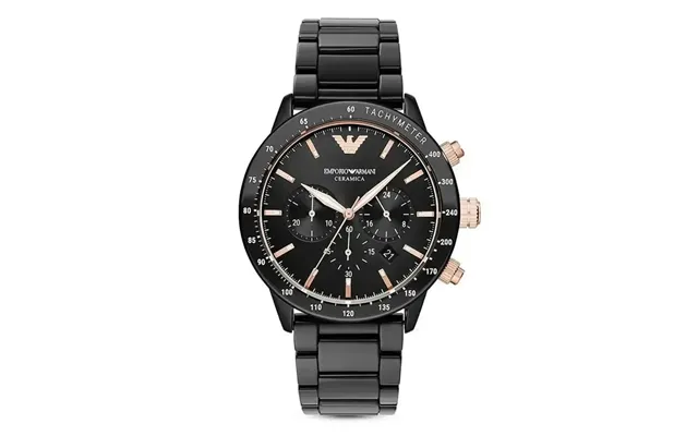 Emporio Armani Ar70002 Mario Black Ceramic Men's Chronograph Watch product image