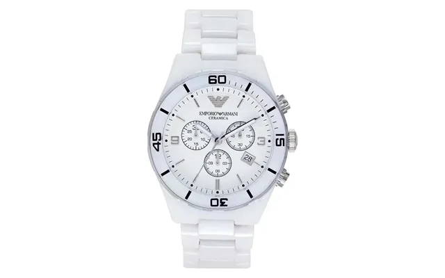 Emporio Armani Ceramica Ar1424 White Ceramic Chronograph Men's Watch product image