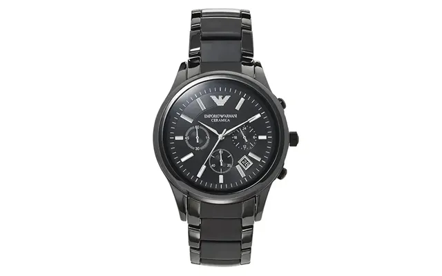 Emporio Armani Ceramica Ar1452 Men's Chronograph Watch - 43mm Black Dial Black Ceramic Bracelet product image