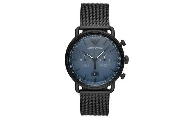 Emporio Armani Claudio Chronograph Ar11201 Men's Watch - 43mm Navy Dial Black Mesh product image