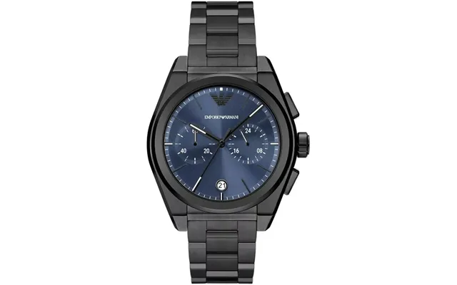 Emporio Armani Federico Ar11561 Men's Chronograph Watch 43mm Blue Dial Gunmetal Steel Bracelet product image