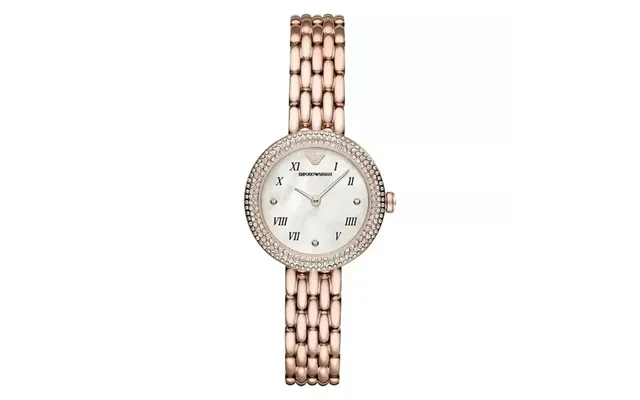 Emporio Armani Gianni T-bar Ar11355 Women's Watch 32mm White Mother-of-pearl Dial Rose Gold Steel Bracelet product image