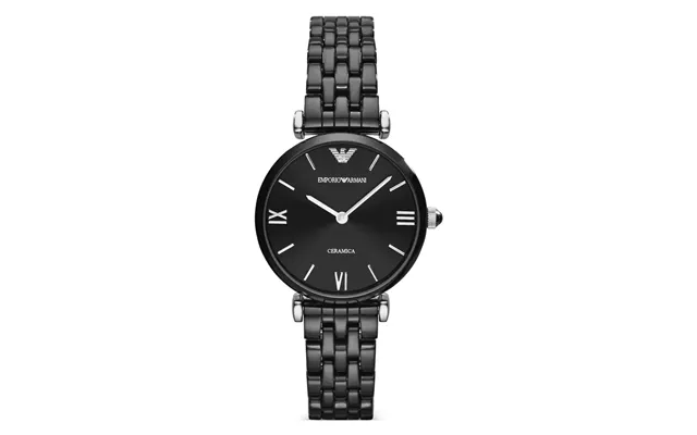 Emporio Armani Gianni T-bar Ar1487 Women's Ceramic Watch 32mm Black Dial Black Ceramic Bracelet product image