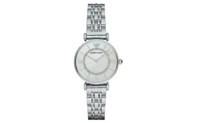 Emporio Armani Gianni T-bar Ar1908 Women's Dress Watch 32mm Mother-of-pearl Dial Silver Steel Bracelet product image