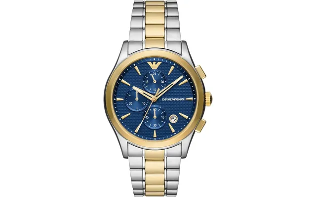 Emporio Armani Paolo Ar11579 Men's Chronograph Watch 42mm Navy Dial Two-tone Bracelet product image