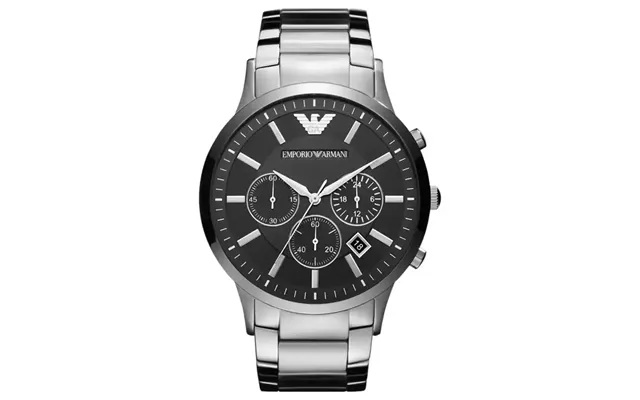 Emporio Armani Renato Ar2460 Men's Chronograph Watch 46mm Black Dial Steel Bracelet product image