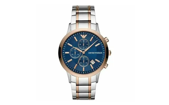 Emporio Armani Renato Ar80025 Men's Chronograph Watch - 43mm Navy Dial Two-tone Bracelet product image