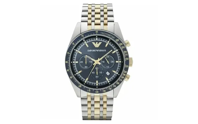 Emporio Armani Tazio Ar6088 Men's Chronograph Watch 46mm Navy Dial Two-tone Stainless Steel product image