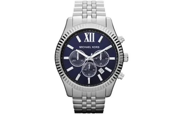 Michael Kors Lexington Mk8280 Men's Chronograph Watch 45mm Blue Dial Steel Bracelet product image