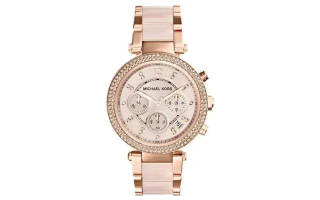 Michael Kors Parker Mk5896 Women's Chronograph Watch 39mm Rose Gold-tone Steel & Blush Acetate product image