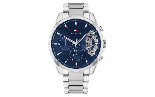 Tommy Hilfiger Baker 1710448 Men's Multifunction Watch 44mm Blue Dial Stainless Steel Bracelet product image