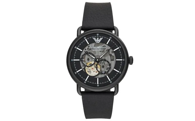 Emporio Armani Ar60028 Multifunction Black Men's Leather Watch