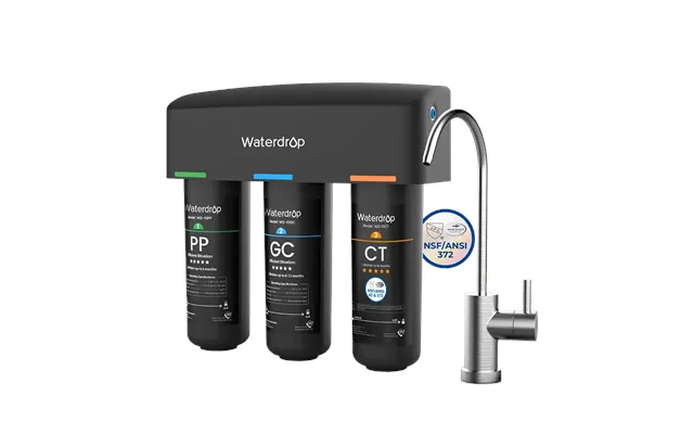 3-stage Under Counter Water Filter System With Dedicated Faucet Waterdrop Tsb