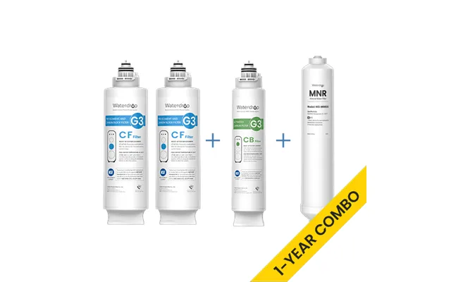 Waterdrop G3p600 G3 Ro System Replacement Filters Set - One Year Combo