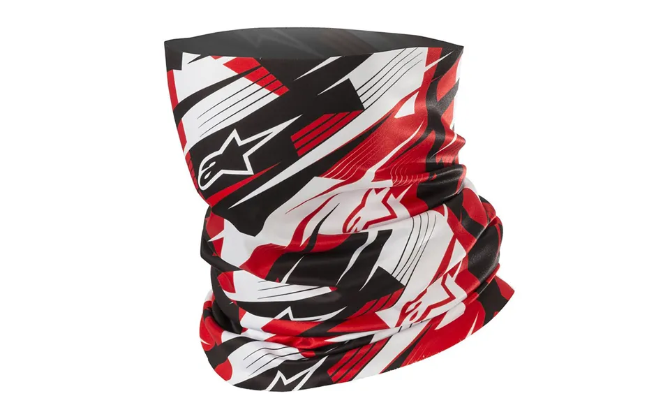 Alpinestars Blurred Neck Tube Black W Red