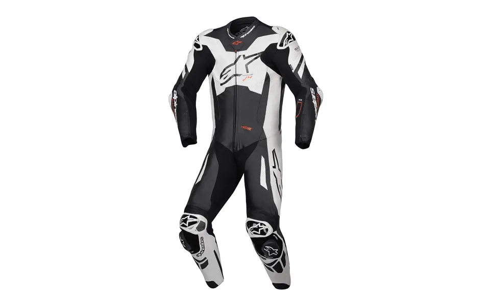 Alpinestars Gp Plus V4 Sprint 1-piece Leather Men’s Suit Black White Red Fluo
