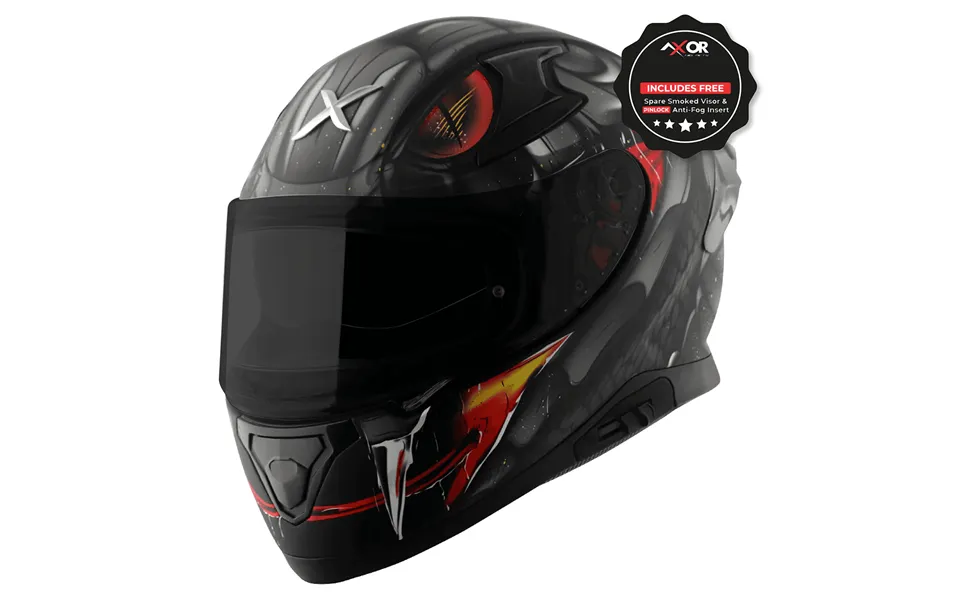 Axor Apex Venomous Black Grey Matt Full Face Motorcycle Helmet