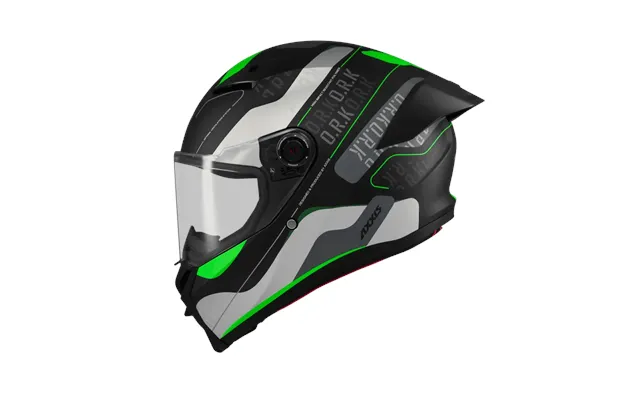 Axxis Fenix Ork B6 Black Grey Green Matt Full Face product image