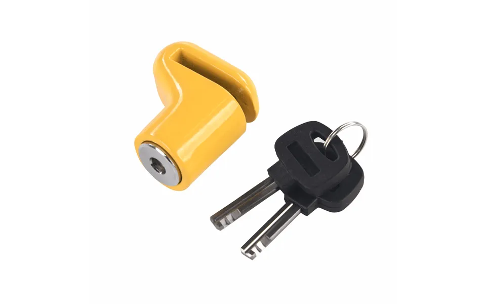 Mammoth Micro Yellow Motorcycle Disc Lock With 6mm Pin