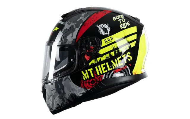 Mt Thunder 3 Sniper Black Fluo Yellow Gloss Full Face