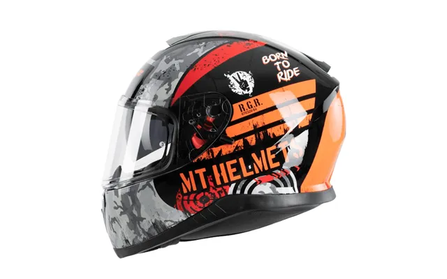 Mt Thunder 3 Sniper Black Orange Gloss Full Face