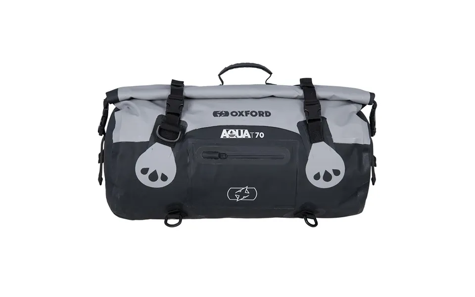 Oxford Aqua T-70 Roll Bag- Grey Black