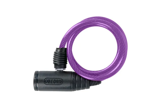 Oxford Bumper Cable Lock Purple 6mm X 600mm product image