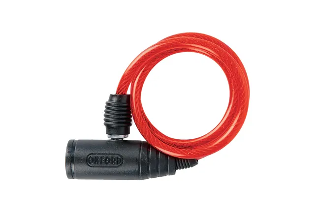 Oxford Bumper Cable Lock Red 6mm X 600mm product image