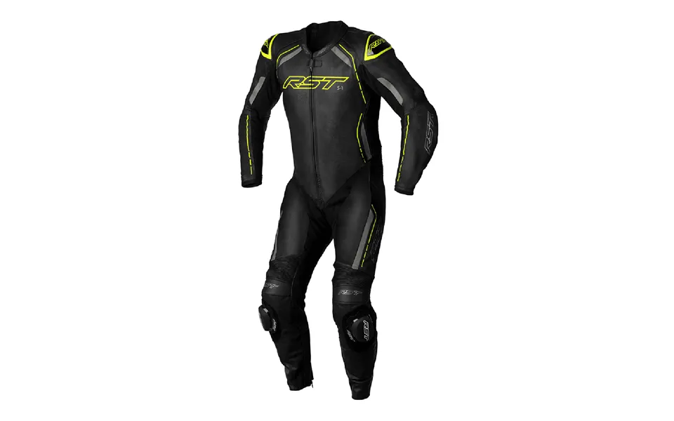 Rst S1 Ce Mens Leather Suit Black Yellow