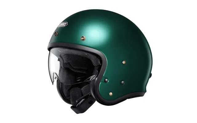 Shoei J.o2 Plain Motorcycle Helmet British Green Open Face