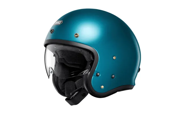 Shoei J.o2 Plain Motorcycle Helmet Laguna Blue Open Face