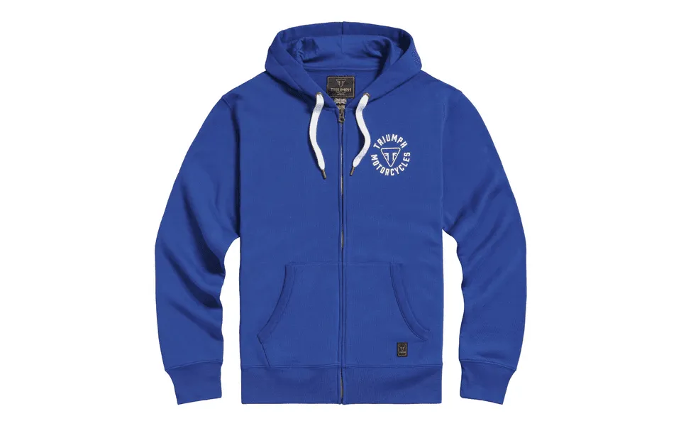 Triumph Digby Full-zip Hoodie Blue Bone Triumph Motorcycle Clothing