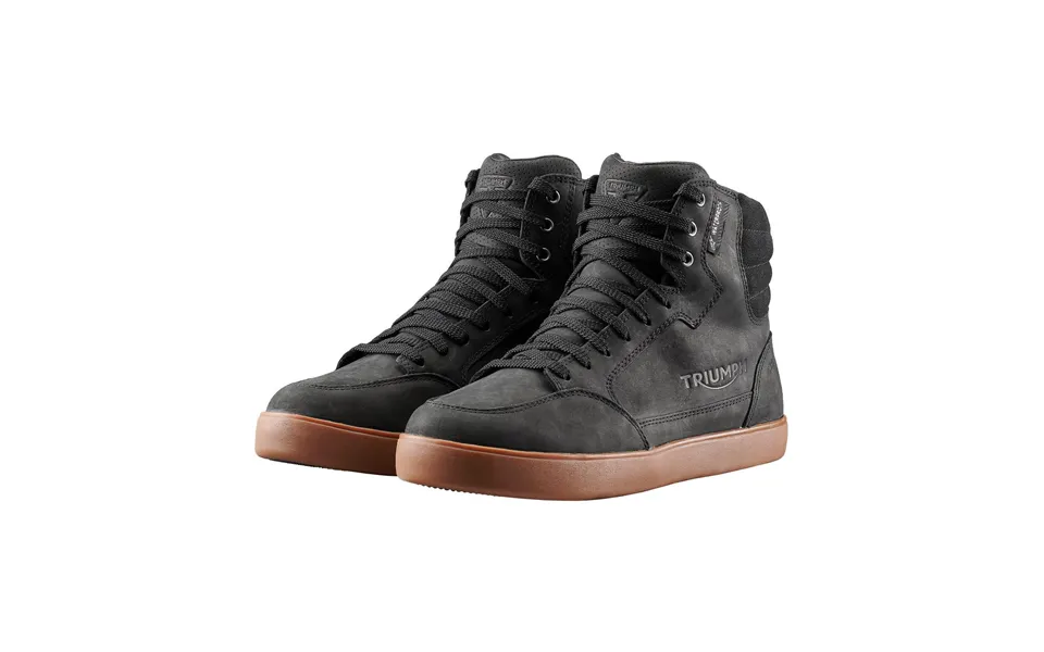 Triumph J-6 Drystar Motorcycle Boots Black Triumph Motorcycle Clothing
