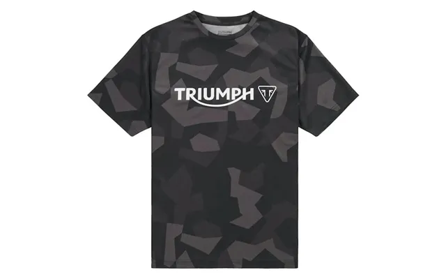 Triumph Rapid Dry Crew Neck T-shirt Black Camo Triumph Motorcycle Clothing product image
