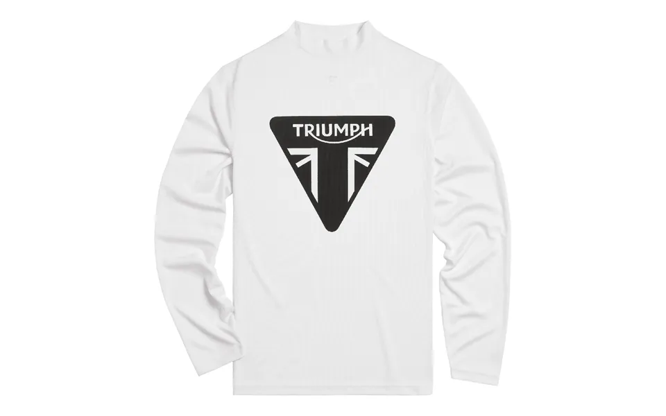 Triumph Rapid Dry Race Long Sleeve White Triumph Motorcycle Clothing