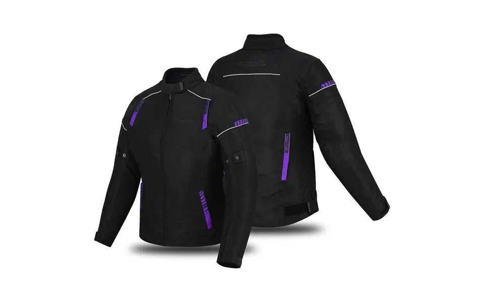 Venti Track Sport Waterproof Ladies Textile Motorcycle Jacket Blk Purple