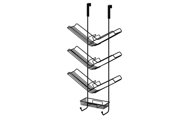 Atrium Colore 3 Tier Hanging Shower Caddy Matt Black Steel 330mm X 640mm X 120mm