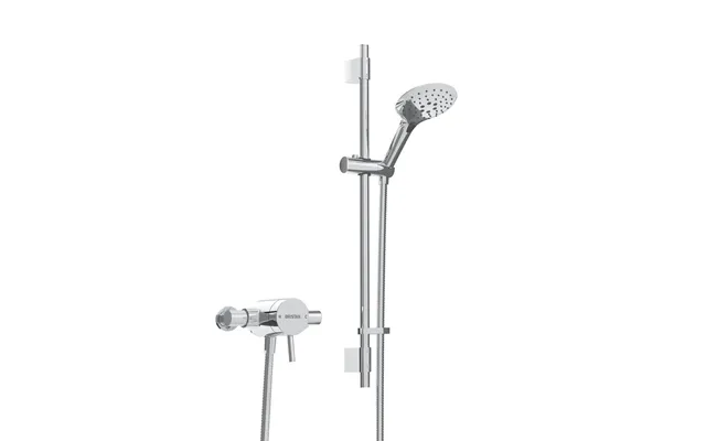 Bristan Prism Exposed Sequential Shower Valve With Adjustable Riser Kit Chrome Brass 158mm X 650mm X 110mm