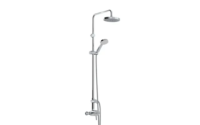 Bristan Prism Exposed Sequential Shower Valve With Diverter And Rigid Riser Kit Chrome Brass 158mm X 1276mm X 430mm