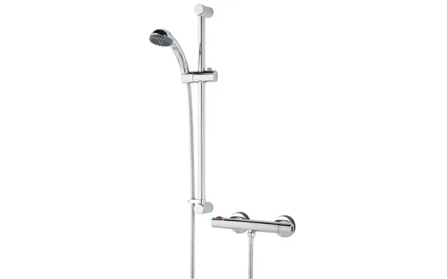 Bristan Zing Cool Touch Thermostatic Bar Mixer Shower With Adjustable Riser Kit And Fast Fit Connections Chrome Brass 27