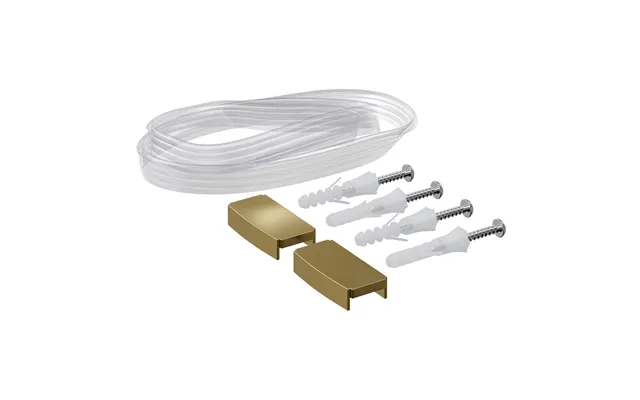 Colore 2000mm Wall Channel Brushed Brass Aluminium 10mm
