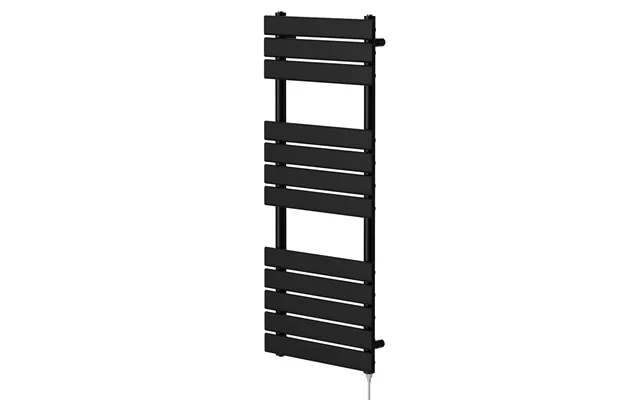 Colore Amaldi Electric Heated Towel Rail Matt Black Mild Steel 1200mm X 500mm