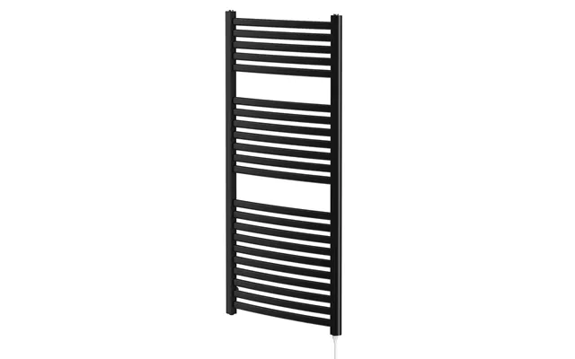 Colore Columbus Electric Heated Towel Rail Matt Black Mild Steel 1200mm X 600mm