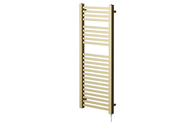 Colore Galileo Electric Heated Towel Rail Brushed Brass Mild Steel 1200mm X 490mm
