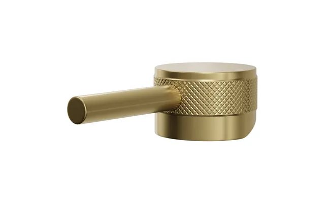 Colore Industrial Style Mono Basin Mixer Half Knurled Tap Head Brushed Brass 46mm X 29mm X 99mm